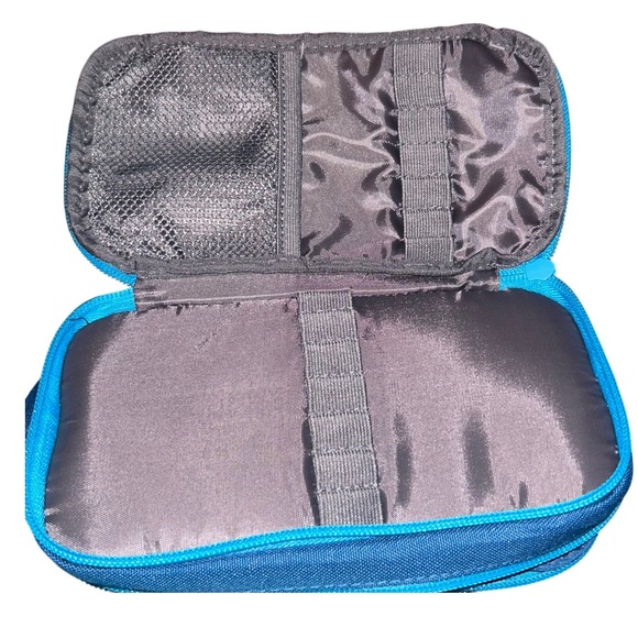 Zipit Half Half Binder Pencil Case Football American NFL Style Blue - Picture 6 of 6